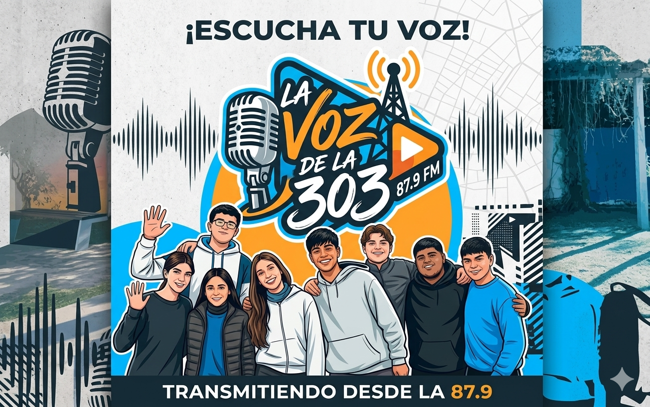 Los estudiantes de la E.E.S.O. N.º 303 volvieron al aire con una nueva edición de “La Voz de la 303”