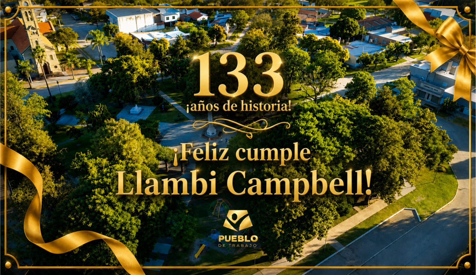 Llambi Campbell celebra sus 133 años y se prepara para una nueva Fiesta Provincial del Cerdo a la Estaca